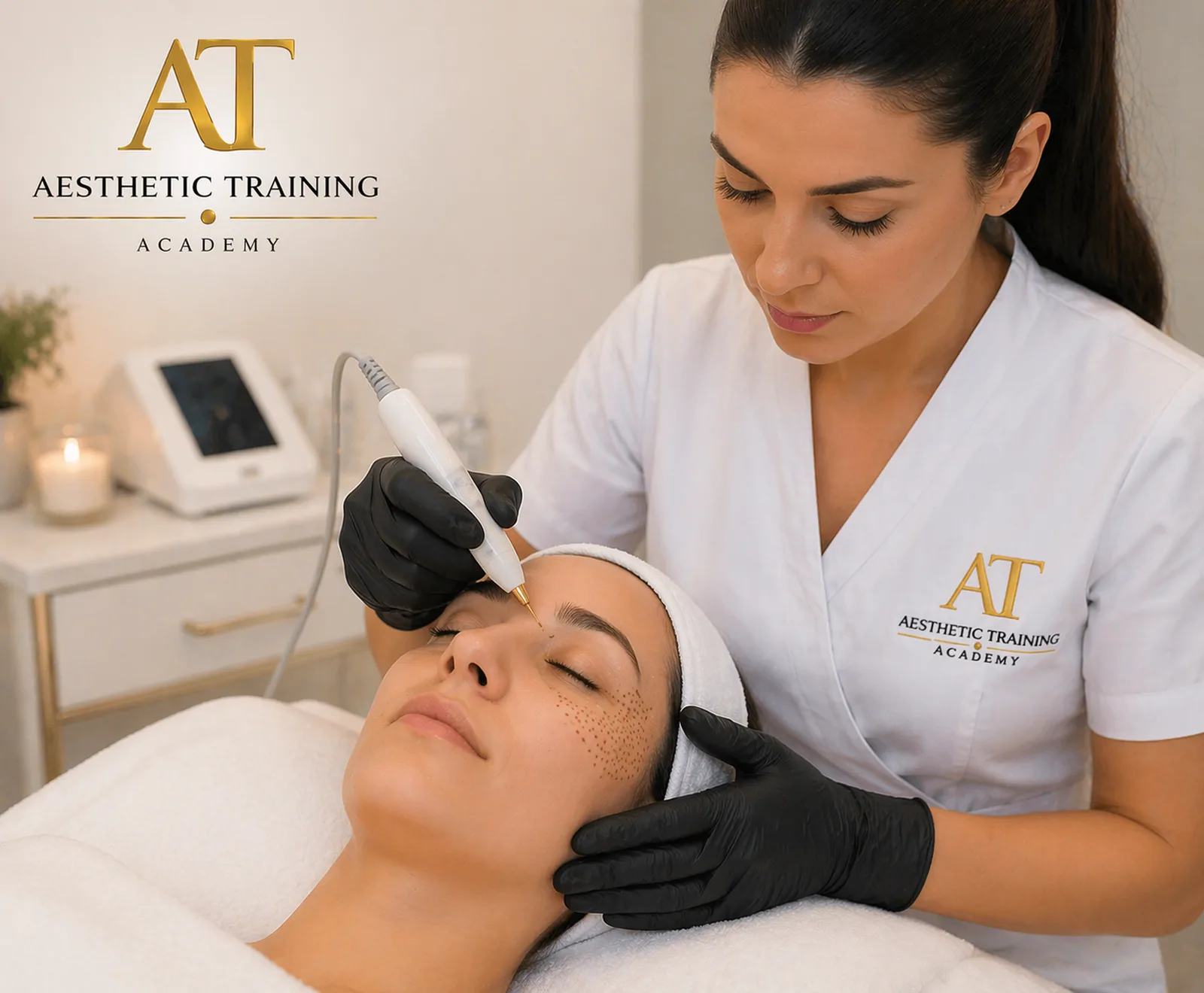Jato de Plasma — curso na Aesthetic Training Academy