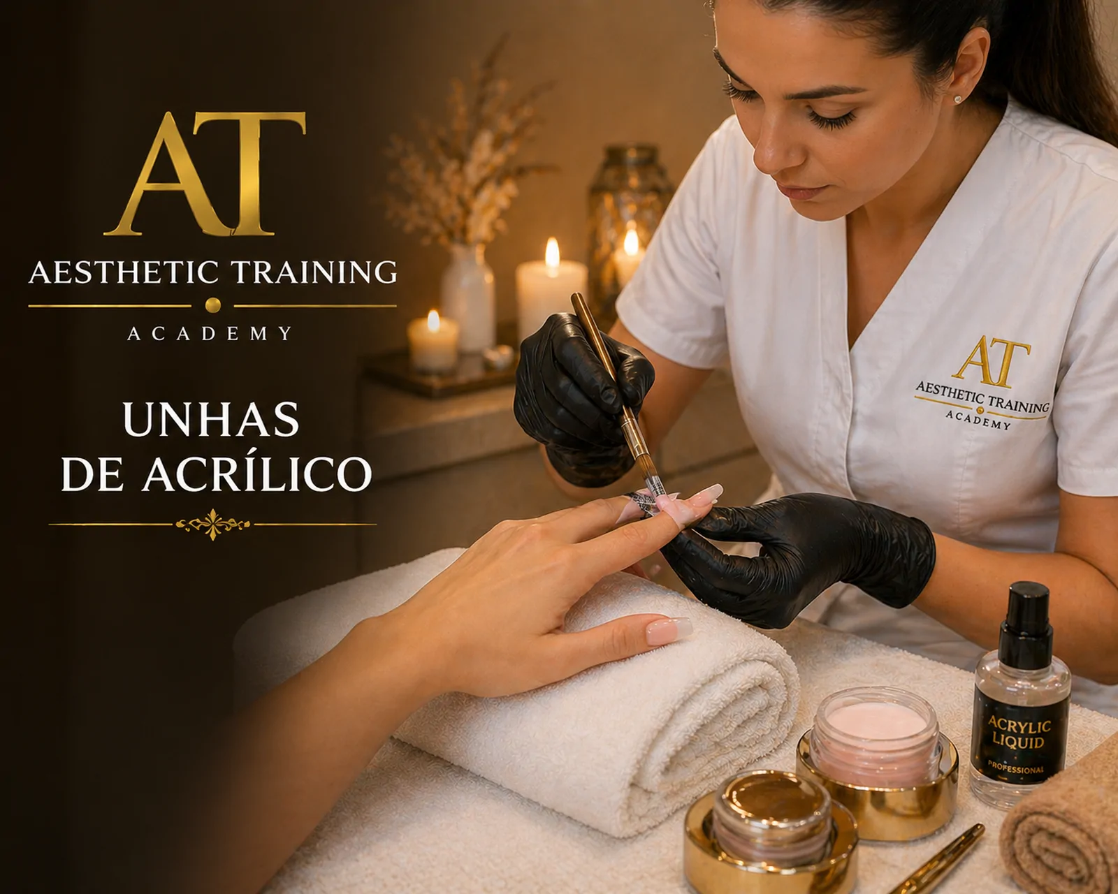 Unhas de Acrilico — curso na Aesthetic Training Academy